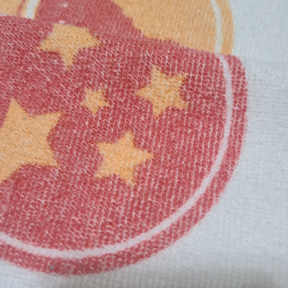 Elite 2014 White Beach Towel with Red and Yellow Icons